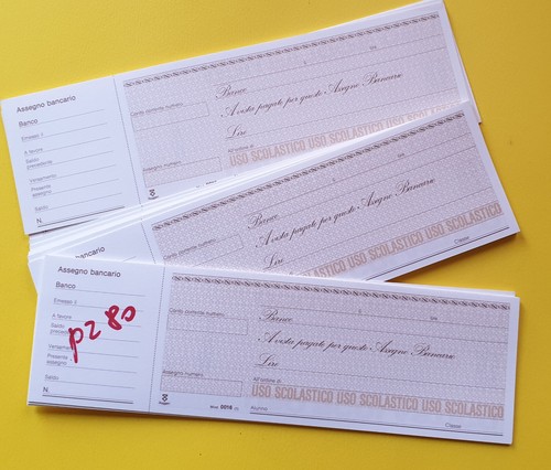 Assegni anni stock 80 - assegni,