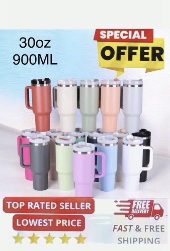 30oz tumbler cup with - with, handle