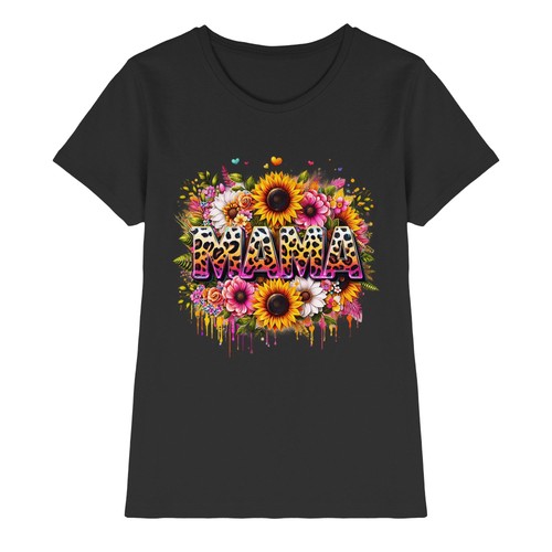 Shirt mamma fiori leopardati - fiori,
