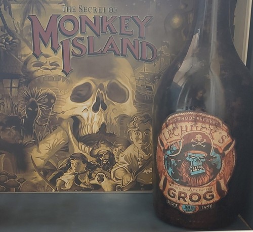 Bottiglia tema grog monkey - bottiglia, a