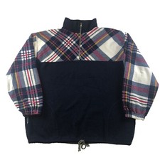 Vintage 90s Navy Blue Tartan