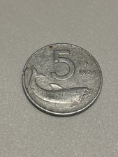 5 LIRE  DELFINO ITALIANA 1954