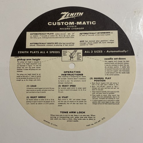 Manuale vintage zenith - manuale,