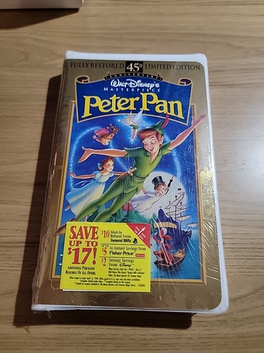 Peter pan vhs 1998 45th - peter,
