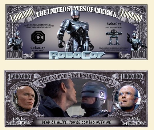 Robocop billet million dollar - robocop,