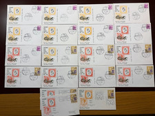 ITALIA 1962- FDC Universal Edizioni  - GIRO COMPLETO "Centenario Poste"-18 buste