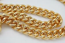 Uomo Metallo Oro Catena Spesso