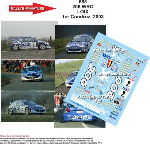Decals ref 0688 peugeot - decals,