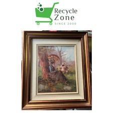 QUADRO OLIO SU TELA ANTICO DI