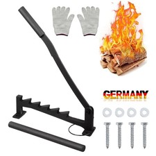 Spaccalegna manuale lungo 57 cm set completo spaccalegna per montaggio a parete DE