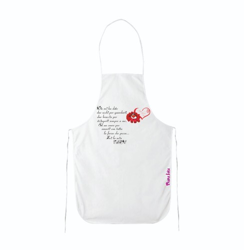 Grembiule bianco cucina - grembiule,