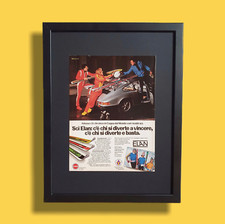 Pubblicità italiana originale vintage poster attrezzatura sportiva sci ELAN