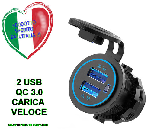 Presa auto moto 12v - 12v, 5v