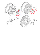 WHEEL HUB COVER 16'' LANCIA
