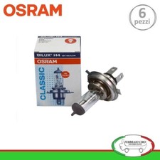 6 Lampadine H4 Osram BILUX 12V