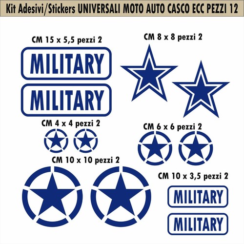 Kit adesivi stella militare - kit,
