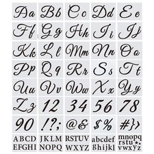 40pz stencil lettera - stencil,