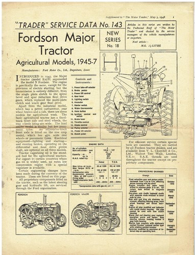 Fordson major farm tractor - farm,