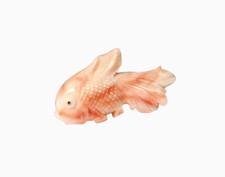 Rosa corallo intagliato in pietra preziosa sfusa gioiello donna per ciondolo oro 18k e