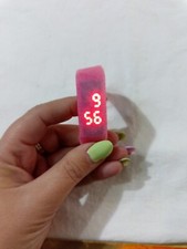 Orologio Too Late Led Watch donna rosso chiaro  subacqueo silicone  Taglia M