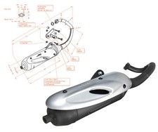 0592 SCARICO MARMITTA SITO 2 TEMPI HONDA  X8R S 50
