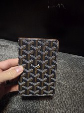 Porta passaporto Goyard nero e