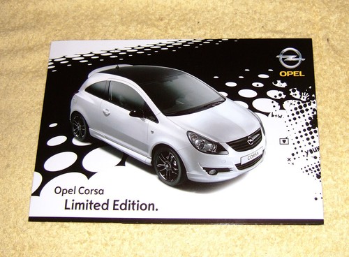 Brochure opel corsa edizione - opel,
