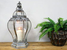 Grande lanterna antica argento