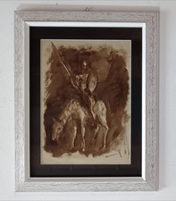 Eliano Fantuzzi (1909-1987) - Don Chisciotte della Mancia - Acrilico monocolore