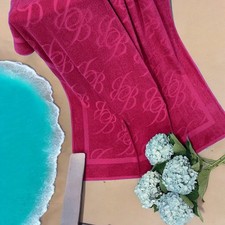 Telo mare in velour tinto in