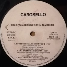VASCO ROSSI UNA SPLENDIDA GIORNATA Vinile 12 PROMO - 1982 - Carosello CIX 46 - 