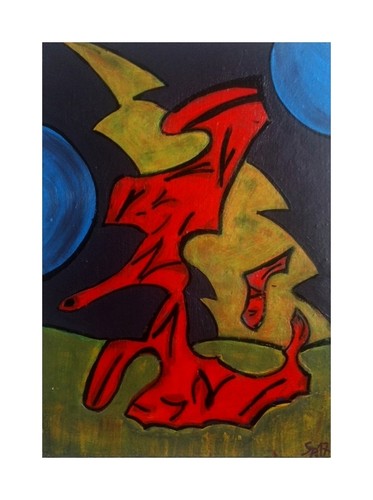 Cavallo rosso pesce quadro - cavallo,