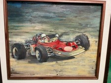 quadro dipinto con automobile