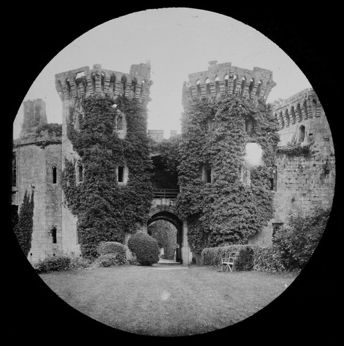 Ragland castle gateway c1890 - ragland,