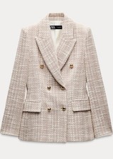 Giacca blazer doppiopetto Zara