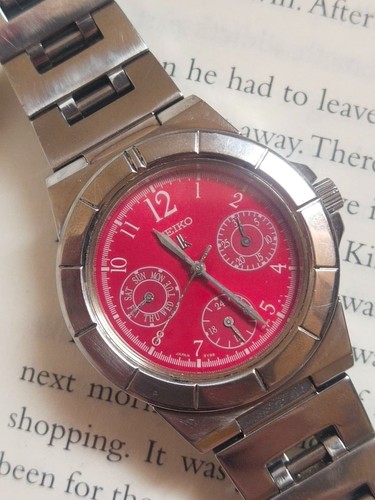 Orologio seiko lukia rosso - orologio,