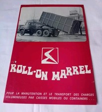 BETON MARREL ROLL ON CAMION CASSONI CONTAINER SCARRABILI brochure francese 1969