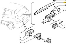 FIAT BRAVO/SEICENTO/MULTIPLA GRUPPO TERGICRISTALLO POSTERIORE LUNOTTO OEM 089013