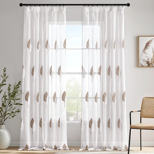 Tende ricamate eleganti set - , da