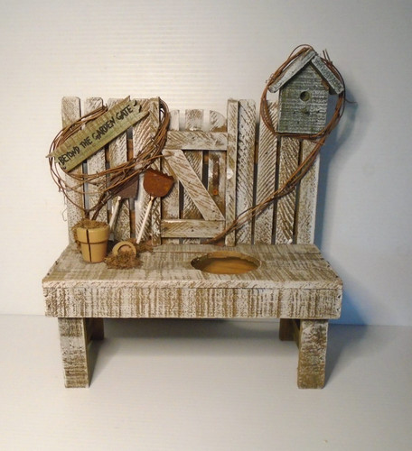 Sedia panca legno fioriera