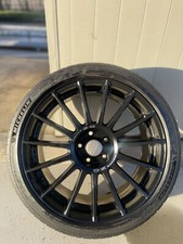 CERCHI IN LEGA OZ SUPERTURISMO LM MATT BLACK SILVER LETTERING 8,5x19 5x108,00 ET