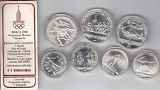 RUSSIA MOSCA OLIMPIADE 1980 SERIE DI 7 MONETE  3 DA 10 E 4 DA 5  RUBLI 