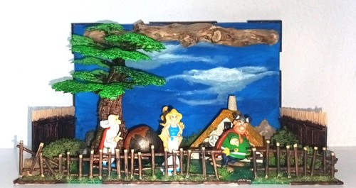 Diorama asterix obelix - asterix,