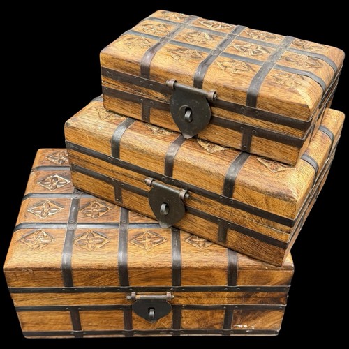 Set scatole legno vintage - set, in