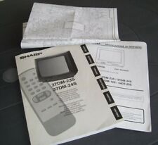 MANUALE DI ISTRUZIONI TELEVISORE SHARP 37DM VINTAGE e DIAGRAMMA SCHEMATICO