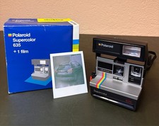Macchina fotografica istantanea Polaroid Supercolor 635 con confezione originale