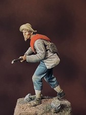 Figurino, Soldatino di metallo  54mm  dipinto a mano