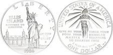 USA 1 Dollaro Argento 1986 100