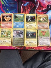 Lotto 8 vecchie carte pokemon