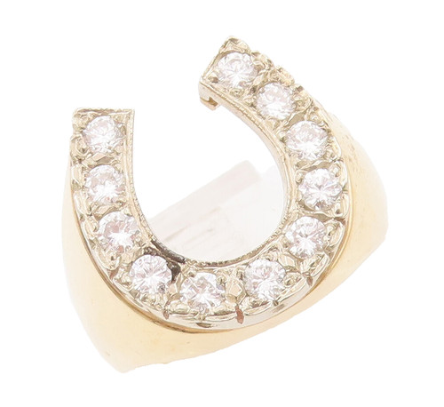 Anello vintage oro 14k scarpa - vintage,